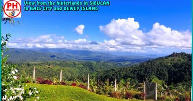 SIGHTS of NEGROS ORIENTAL - PHOTO OF THE DAY - View from the hinterlands of Sibuland to Bais City and Dewey Island